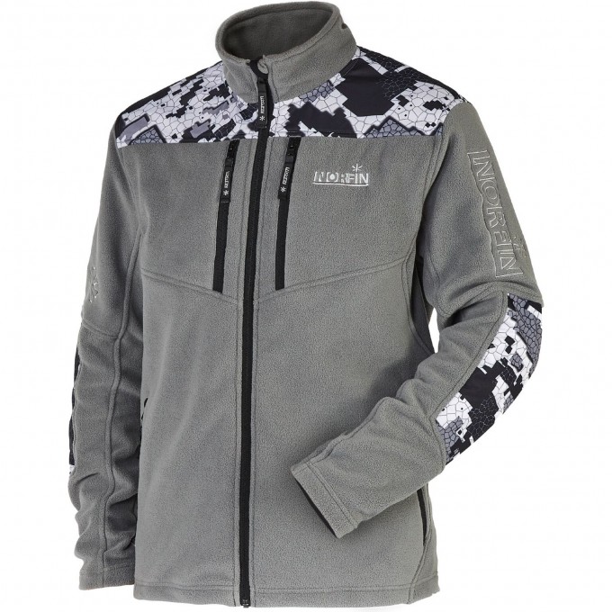 Джемпер флисовый NORFIN GLACIER CAMO 05 размер XXL 477205-XXL