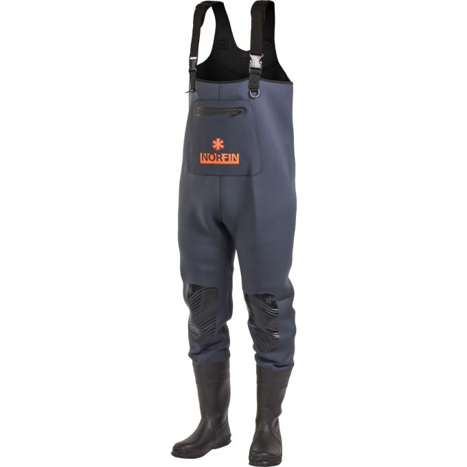 Полукомбинезон забродный NORFIN SHADOW NEOPRENE BOOTFOOT р.44-L-S с сапогами 83500-44-L-S