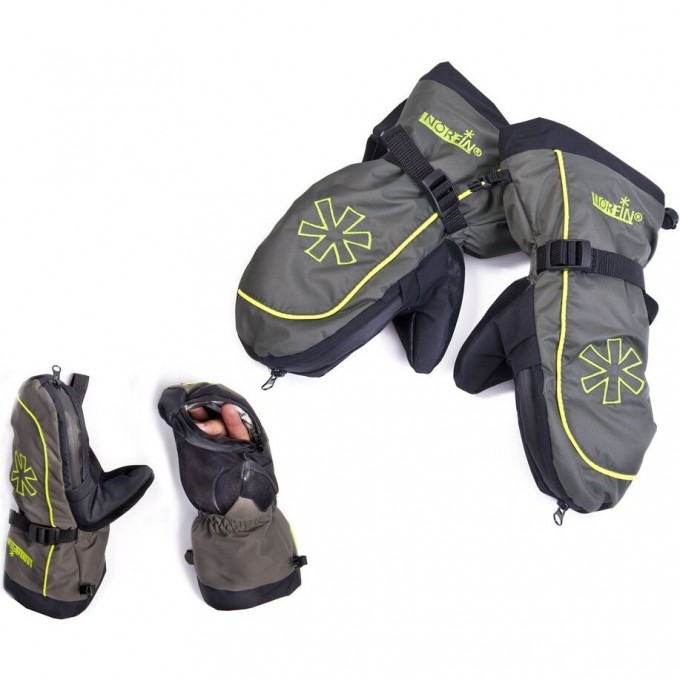 Варежки NORFIN COMFORT ZIP GREEN р.XL 703176-XL